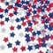 200PCS Silver, Blue & Red Star Confetti – Table Scatter for Patriotic & Party